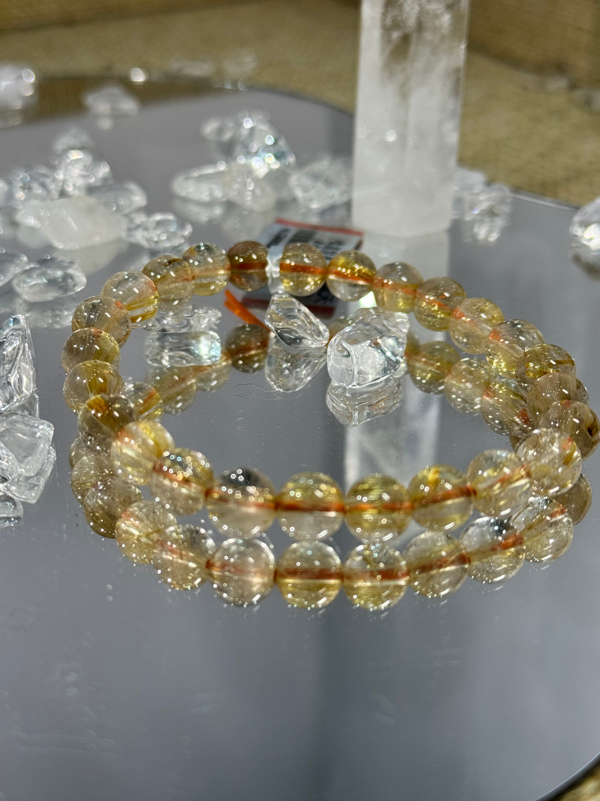 Polygonal Faceted Citrine